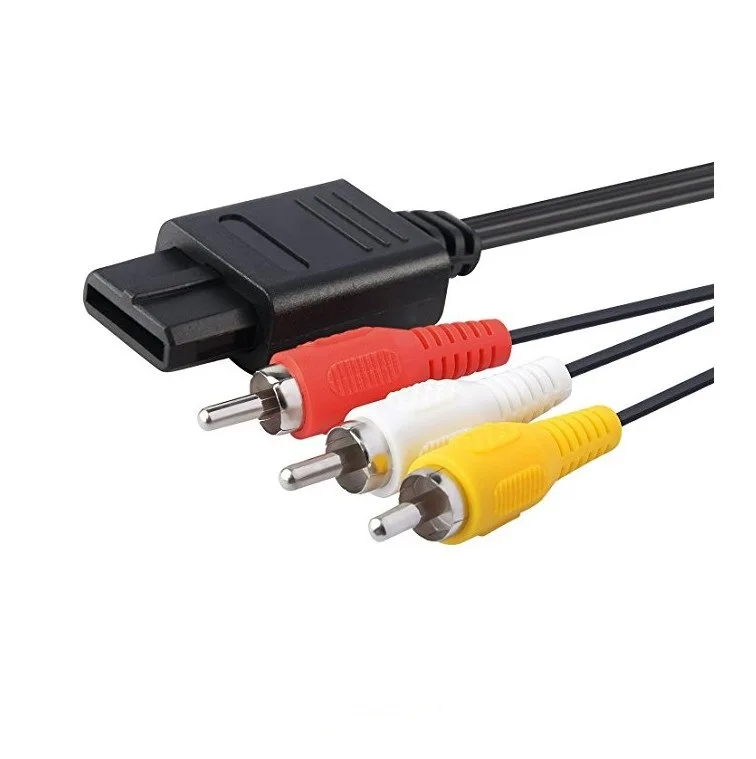 AV-кабель для SNES/N64/GameCube 1 8 м RCA AV композитный кабель-адаптер аудио