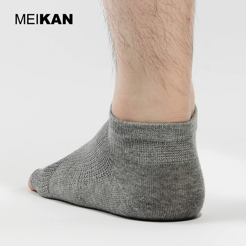 Носки MEIKAN цветные на заказ Нескользящие хлопковые Нейлоновые женские носки с открытым пятью пальцами для йоги