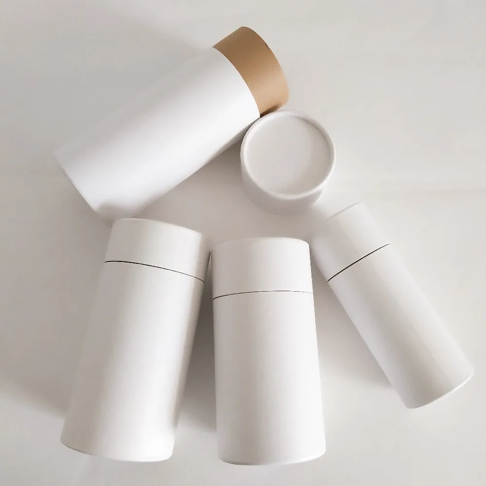 3 шт., картонная телескопическая трубка из крафт-бумаги