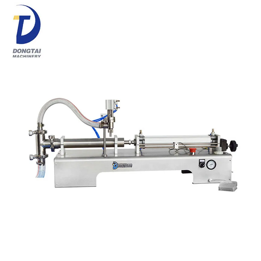 Double nozzle semi-automatic milk/fruit juice filling machine for 100ml 1000 for sale from China