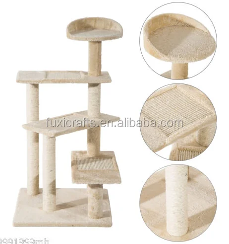 PawHut, 39 дюймов, когтеточное дерево, Вращающаяся башня для скалолазания, мебель для домашних животных