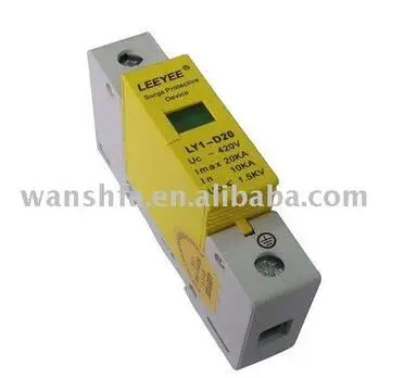 1P 420V. 20Ka yellow surge protection device for lightning system