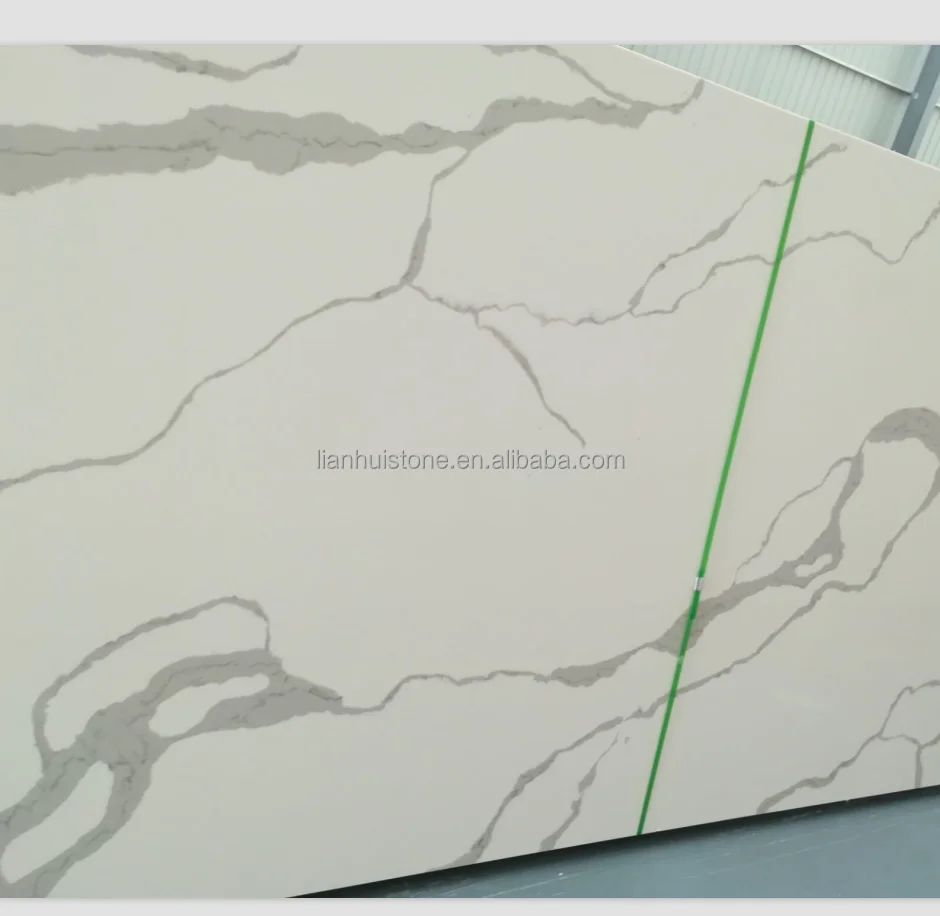 Белые кварцевые плиты Calatata хорошего качества