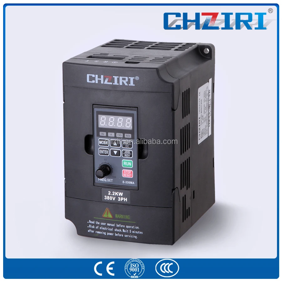 Chziri двигатель переменного тока регулятор скорости 3 фазы 2.2kW / 380 В