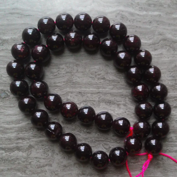 High Polished 8mm Natural Round Chinese Garnet Cheap Gem Stone Beads For Bead Bracelets