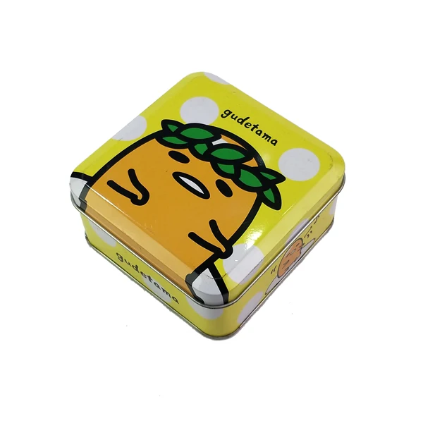 Custom printing small square candy tin box chocolate gift tin can
