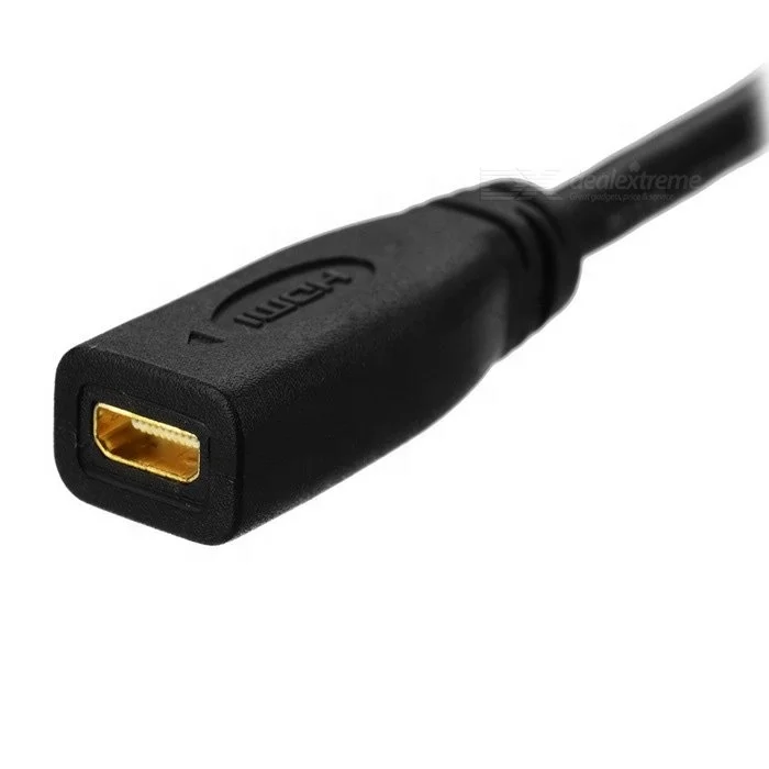 Gold Plated 1080P Micro HDMI Male To Micro HDMI Female Extension Adapter Cable