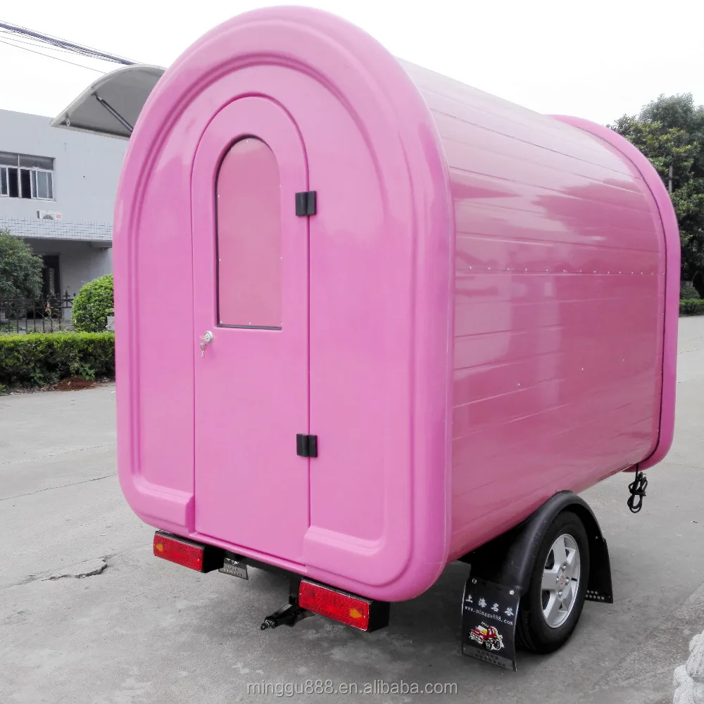 Customized Ice cream cart cupcake/sausage vending truck food trailer for sale