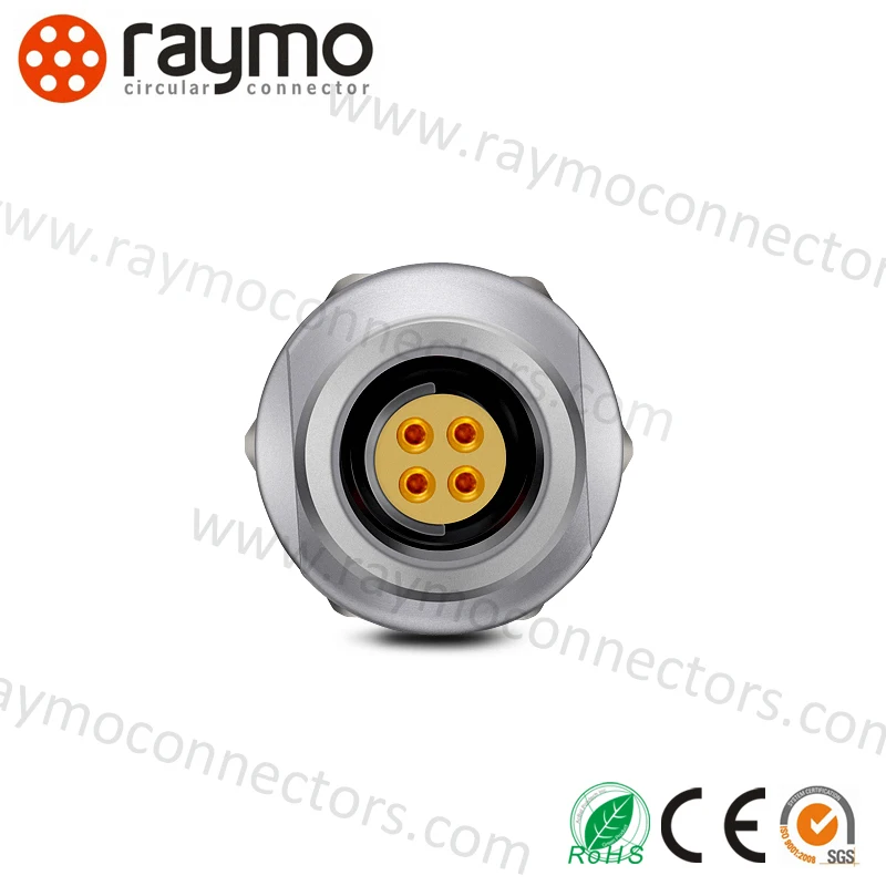 Fischers DBEU 102 A053 130 IP68 waterproof 4 pin push pull connector