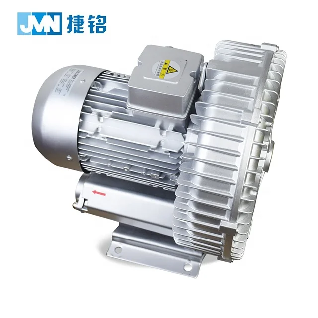Factory direct 4kw 5.5HP three phase side channel vacuum blower dust removal exhaust fan