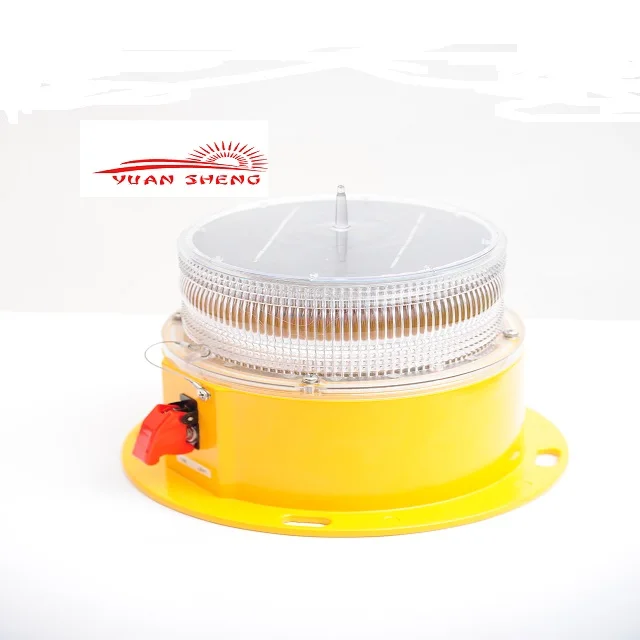Good performance White solar aviation obstruction light
