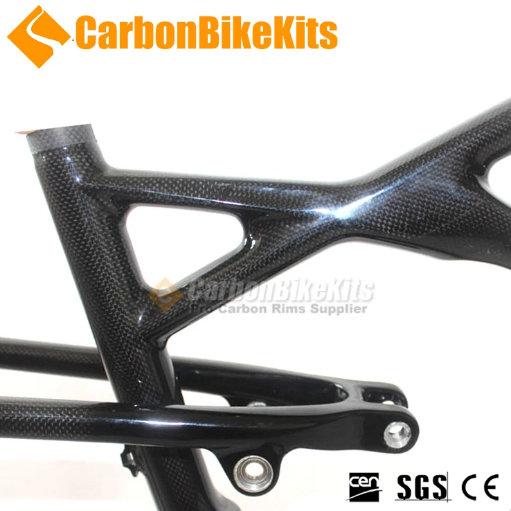 Карбоновая рама для горного велосипеда CarbonBikeKits с полной подвеской 29 дюймов отделкой 3K/UD