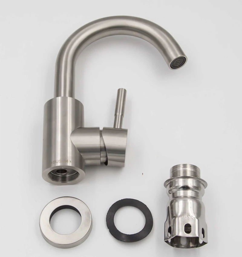 
Hot Selling 304 Stainless Steel kitchen faucet Mixer Taps water mixer tap 