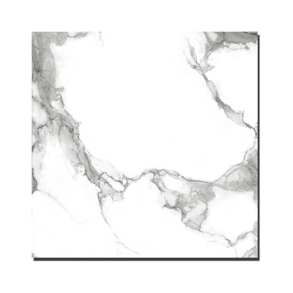 
800*800 polished glazed carrara marble look porcelain ceramic floor tile and wall tile 