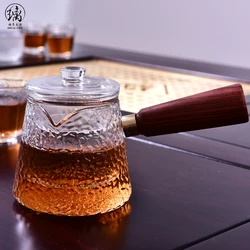 coffee and tea maker With Filter and Wood Handle