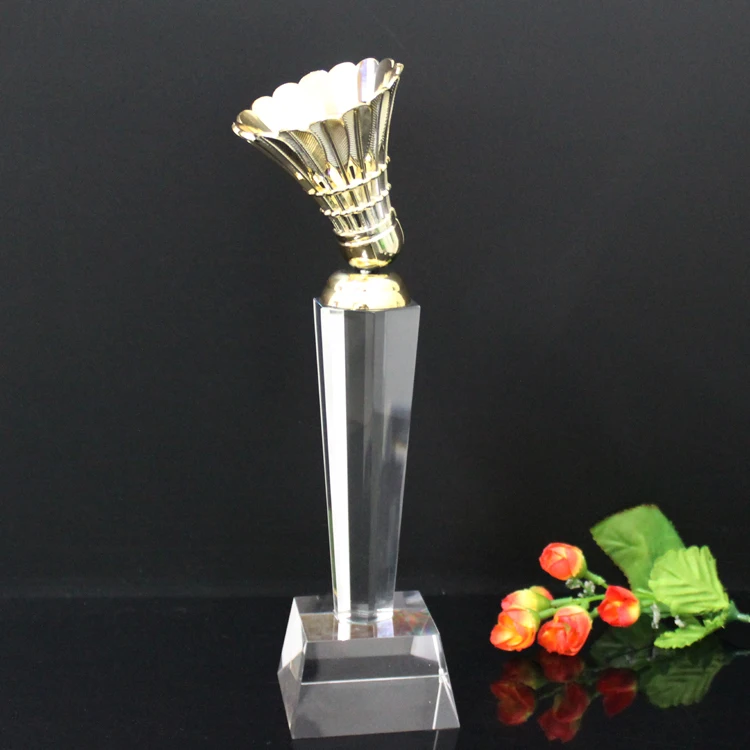 beautiful cheap medal badminton award trophy