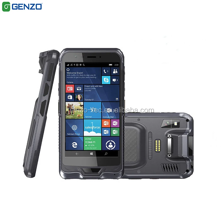 
6 inch gsm mobile terminal Windows mobile pda with GPS 1D 2D Barcode Scanner RFID 