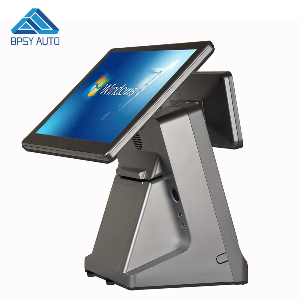 Wide Screen POS System 15.6 inch Professional Touch Screen All In One POS Terminal with Printer