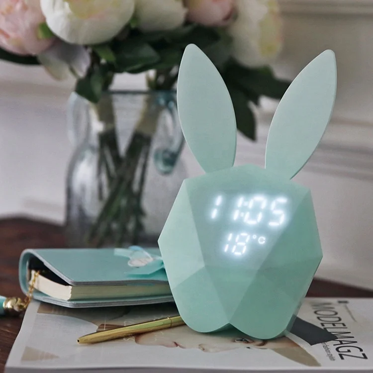 ABS new design usb charge various ringtones bunny led night light