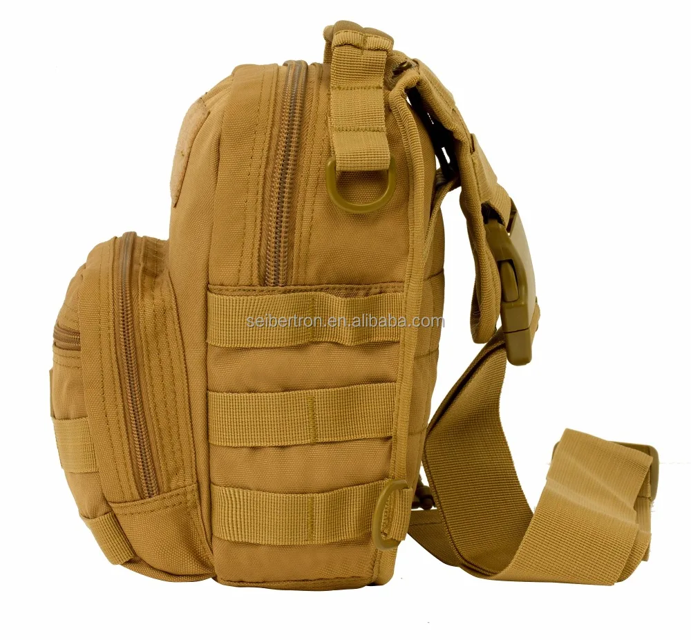 
Seibertron Tactical Outlaw Sling Pack with Shoulder Sling for Everyday Carry Molle Multifunctional Day Bag for Carrying Weapon 