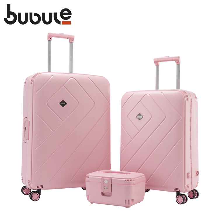 
BUBULE PP Pink Luggage Set Hot Pink Suitcases luggage travelling bags travel 