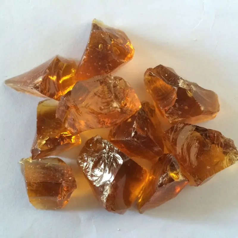 Glow terrazzo tumbled crumpled clear glass float non-slip