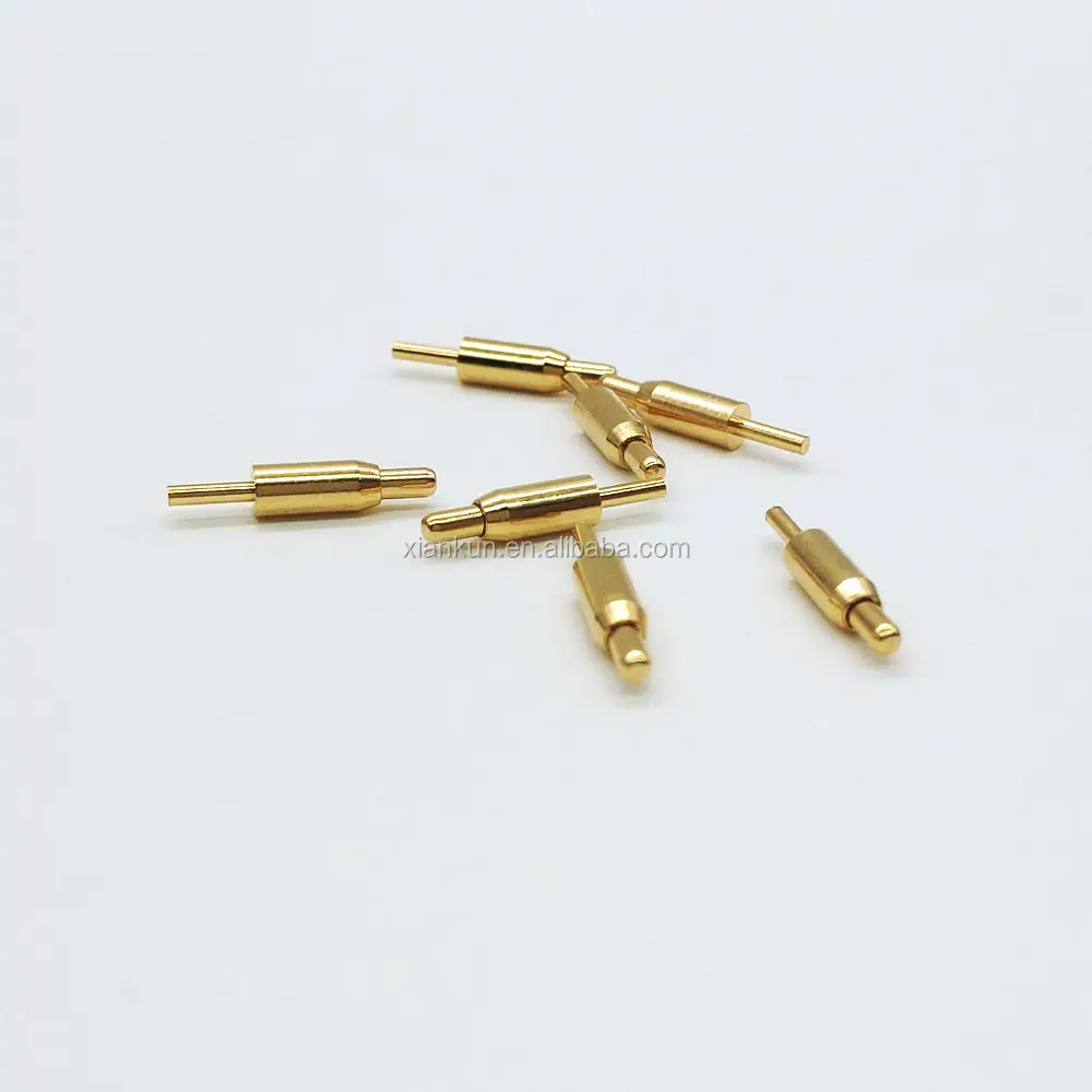 Fast Delivery Custom Metal Gold Plated Brass Pogo Pin,Spring Pin Supplier
