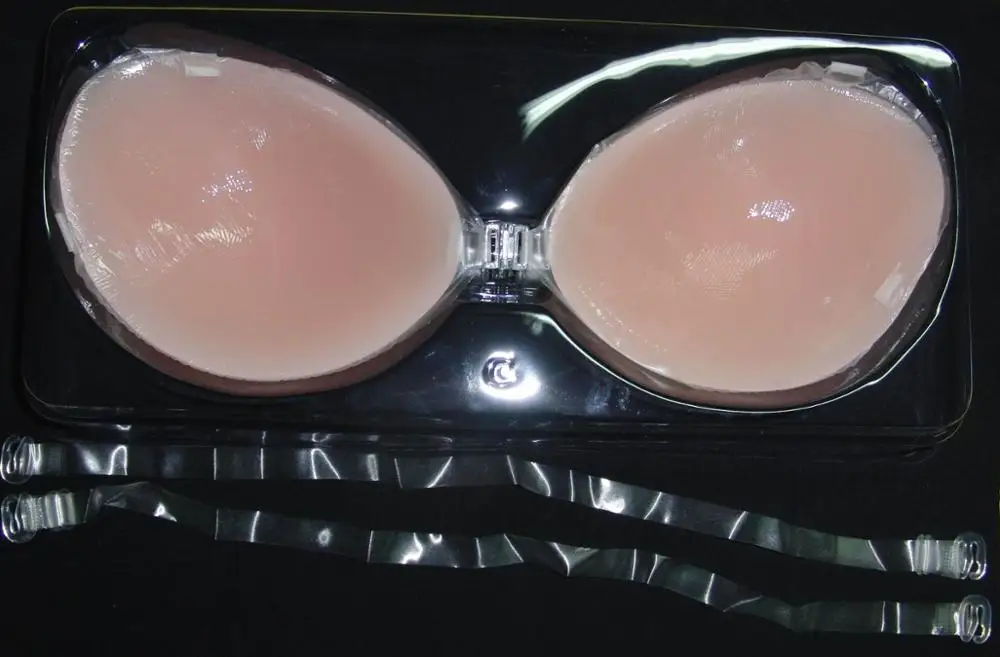 Силиконовый невидимый бюстгальтер без бретелек с открытой спиной