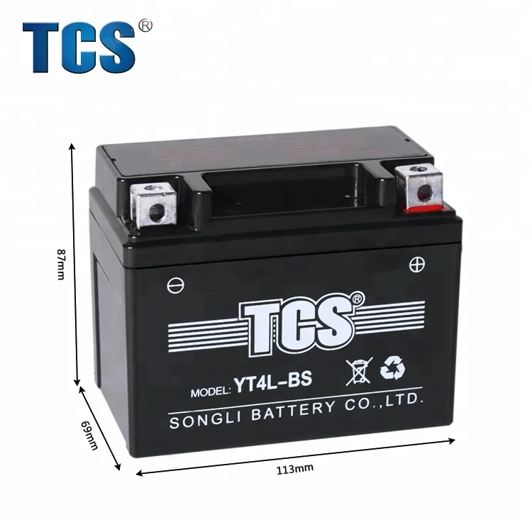 moto parts 12v 4ah bateria agm YT4L motorcycle battery prices