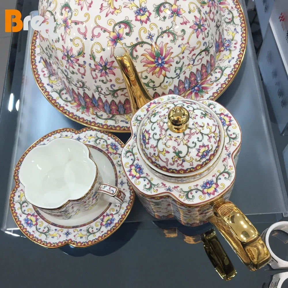 Flower Decor Wedding Ceramic Dinnerware Sets Bone China