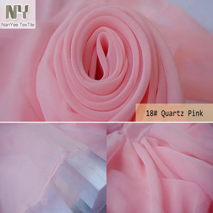 Nanyee Textile Wholesale All Kinds Of Bright Red Chiffon Fabric