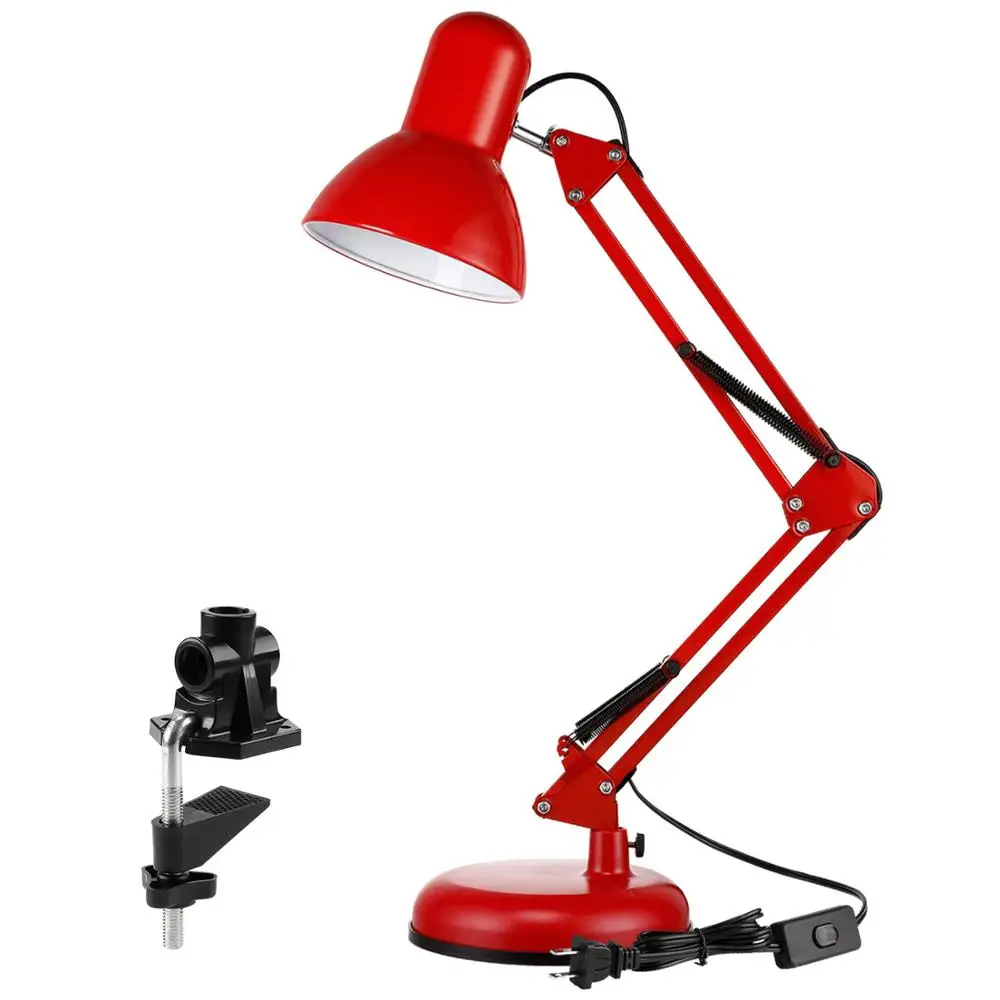 
metal swing arm excavator desk lamp double arm H8001T 