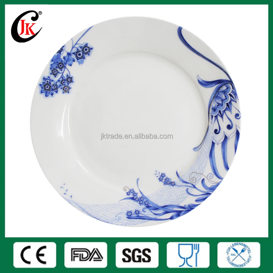 Hot selling daily used round ceramic plate