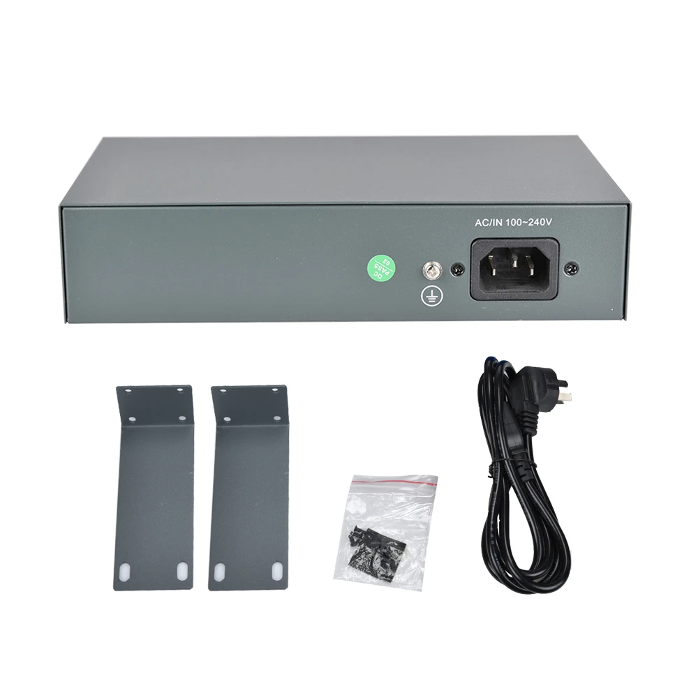 
CCTV Standard 48V POE switch 8CH 8+2 Port 15.4W/30W IEEE 802.3af/IEEE 802.3at 2 uplink Port 120W For Security POE IP Camera 250M 