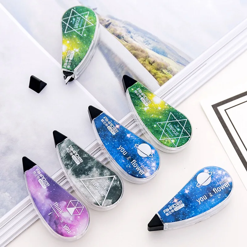 Мультяшная прозрачная Корректирующая лента со звездами для набора из 4 шт.