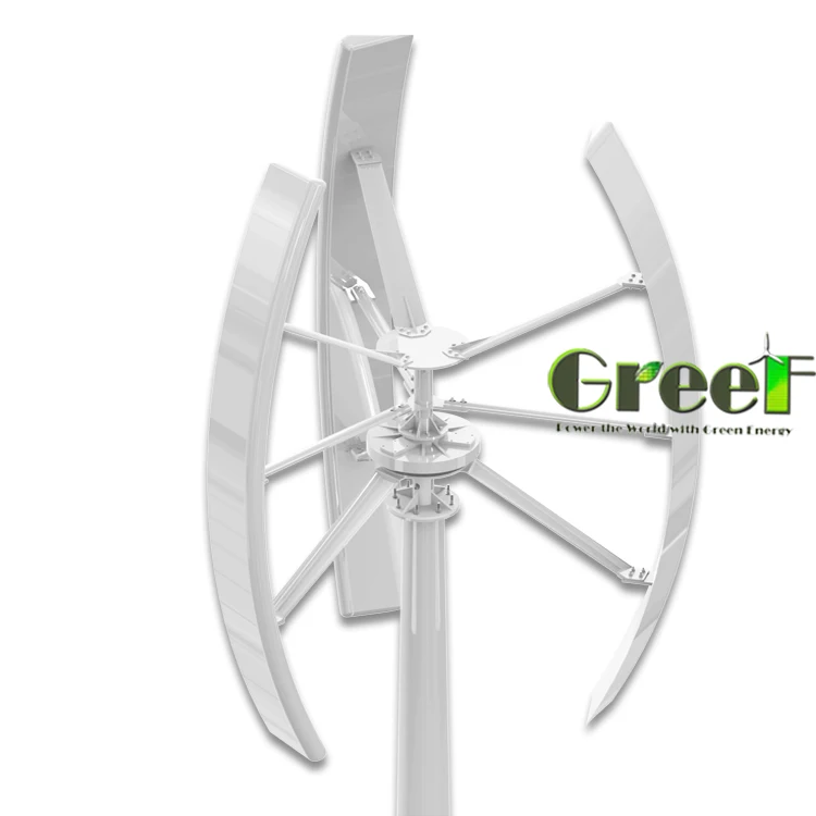 Greef Energy 2kw low start wind speed vawt roof mounted wind turbine