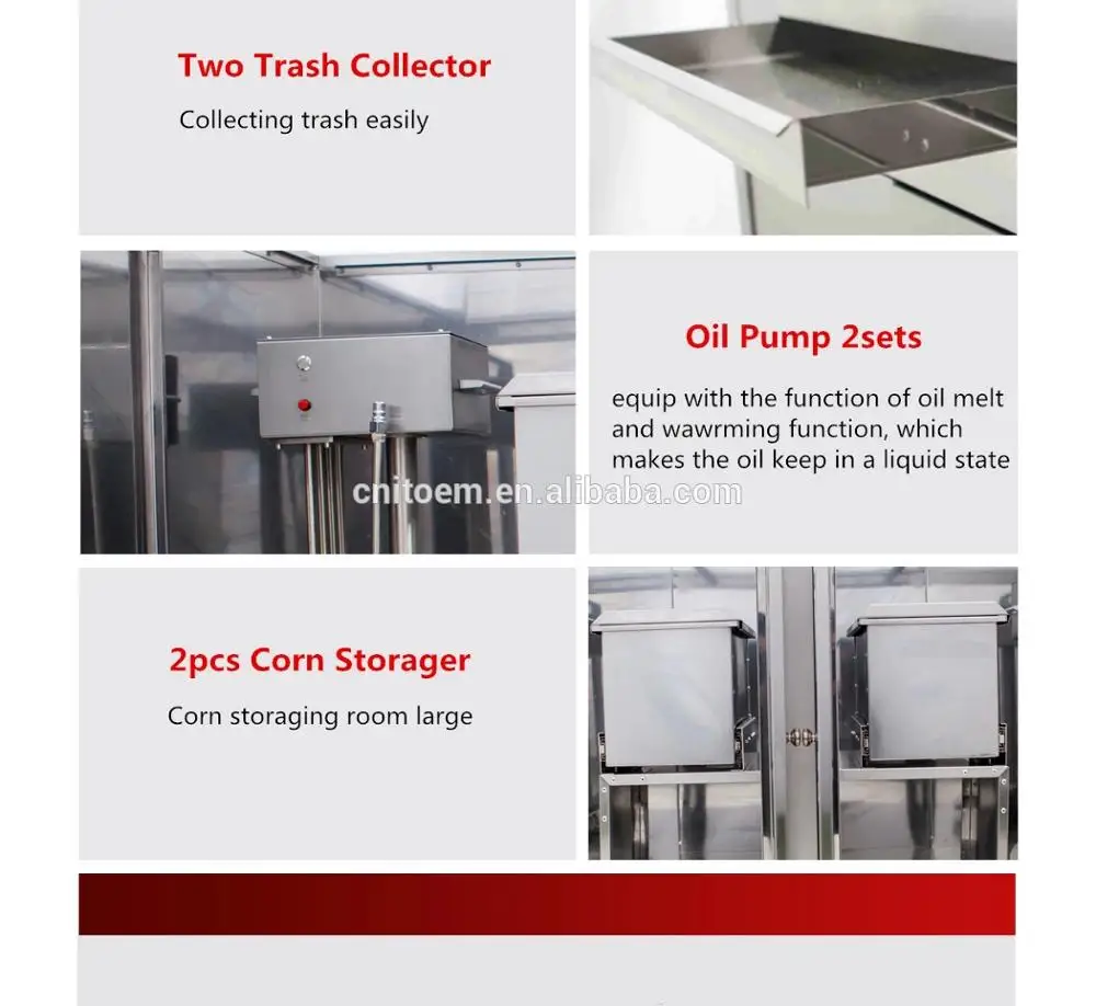 ASQ 321EO Commercial popcorn maker for cinema