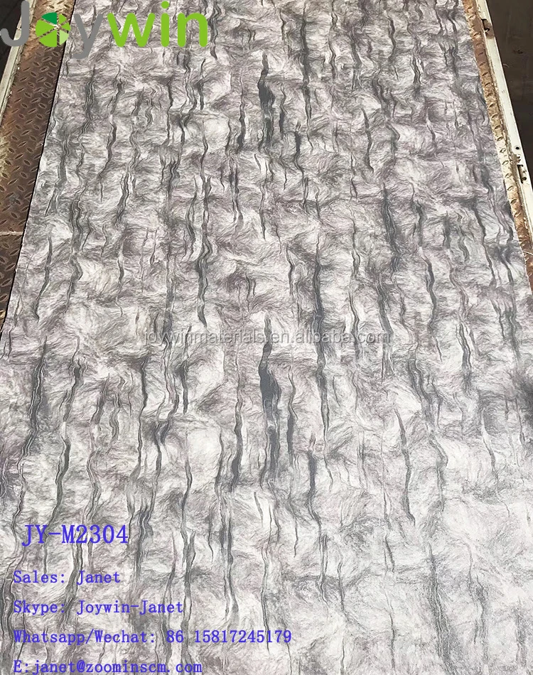 
Shenzhen manufacturer wall decorative panel gloss interior furniture board marble stone design mdf 
