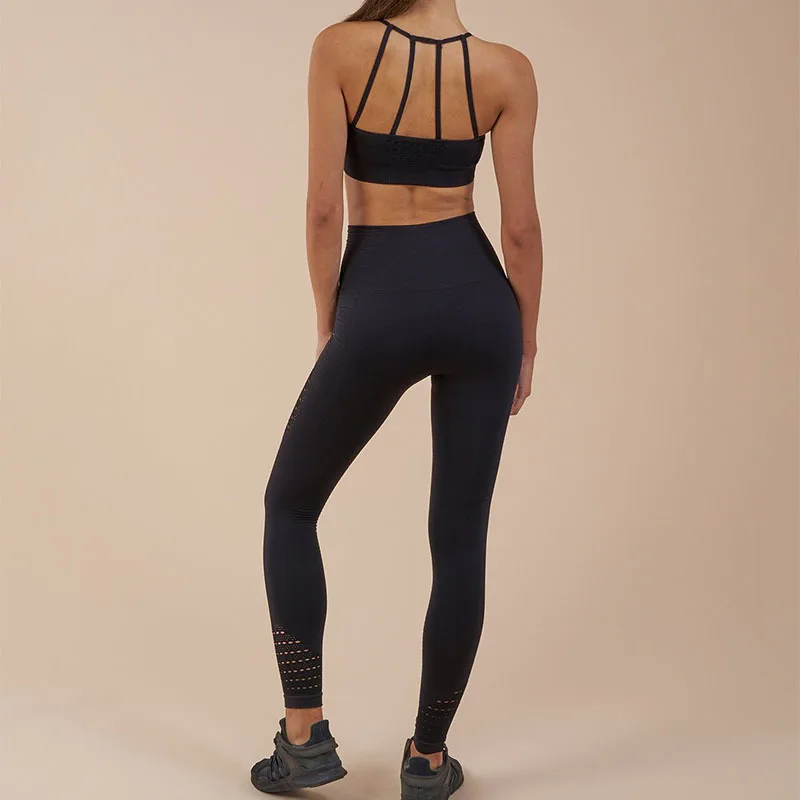 European Women Seamless Leggins High Waist Nylon LYcra Yoga Pants Leggings