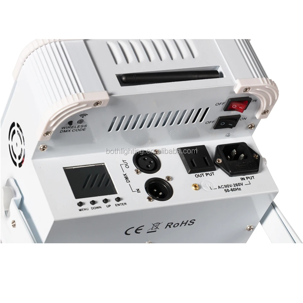 Беспроводной светодиодный светильник с Wi-Fi управлением 12*18 Вт RGBWA UV 6 в 1 Освещение сцены