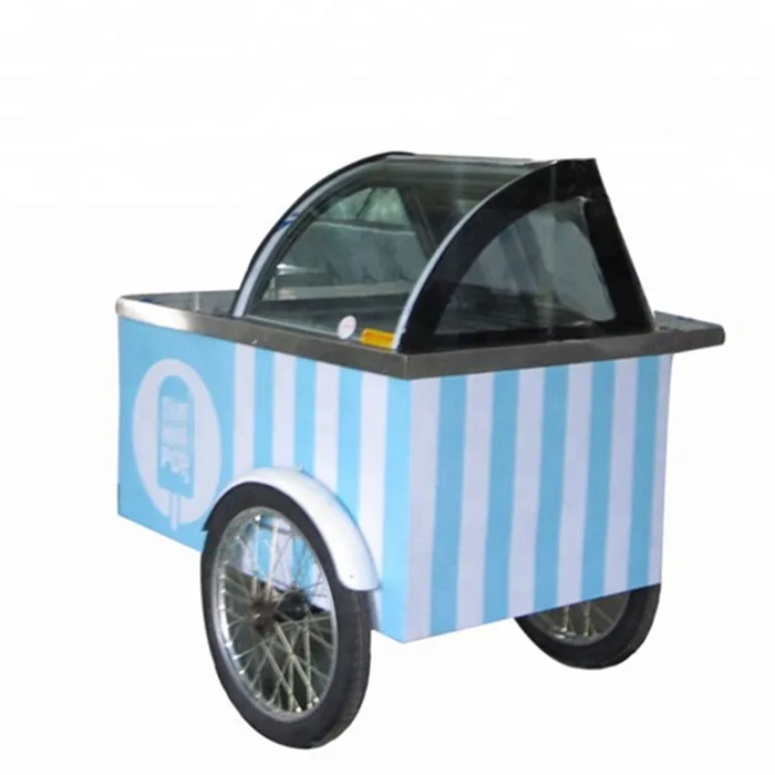 Итальянский Gelato велосипед мороженое уличный мобильный шкаф для мороженого морозильные камеры торговый автомат