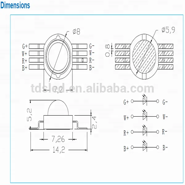 Светодиодная лампа высокой мощности 4 Вт 8 Вт 12 Вт 16 Вт RGBW со звездным радиатором