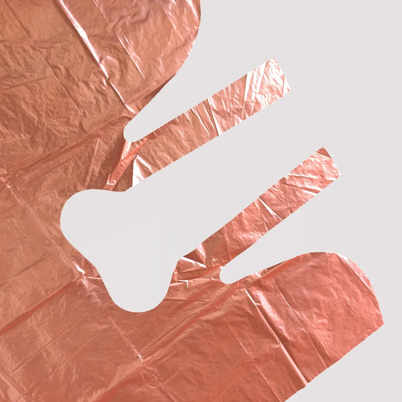 JWPC01 Red Custom PE disposable Barber Hairdressing Capes Shawl for Salons