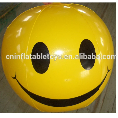 Factory wholesale inflatable ball smile face very popular