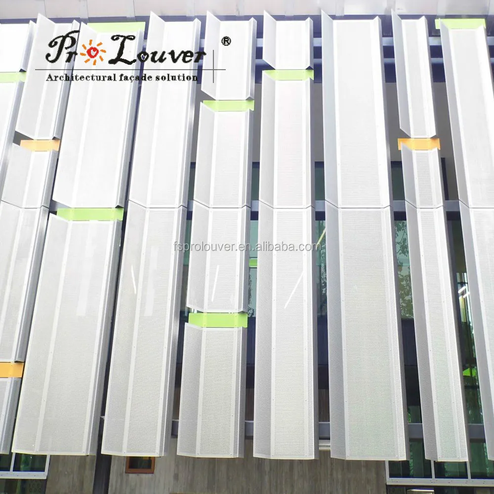 aluminum perforated decorative facades panel,Perforated sun shading