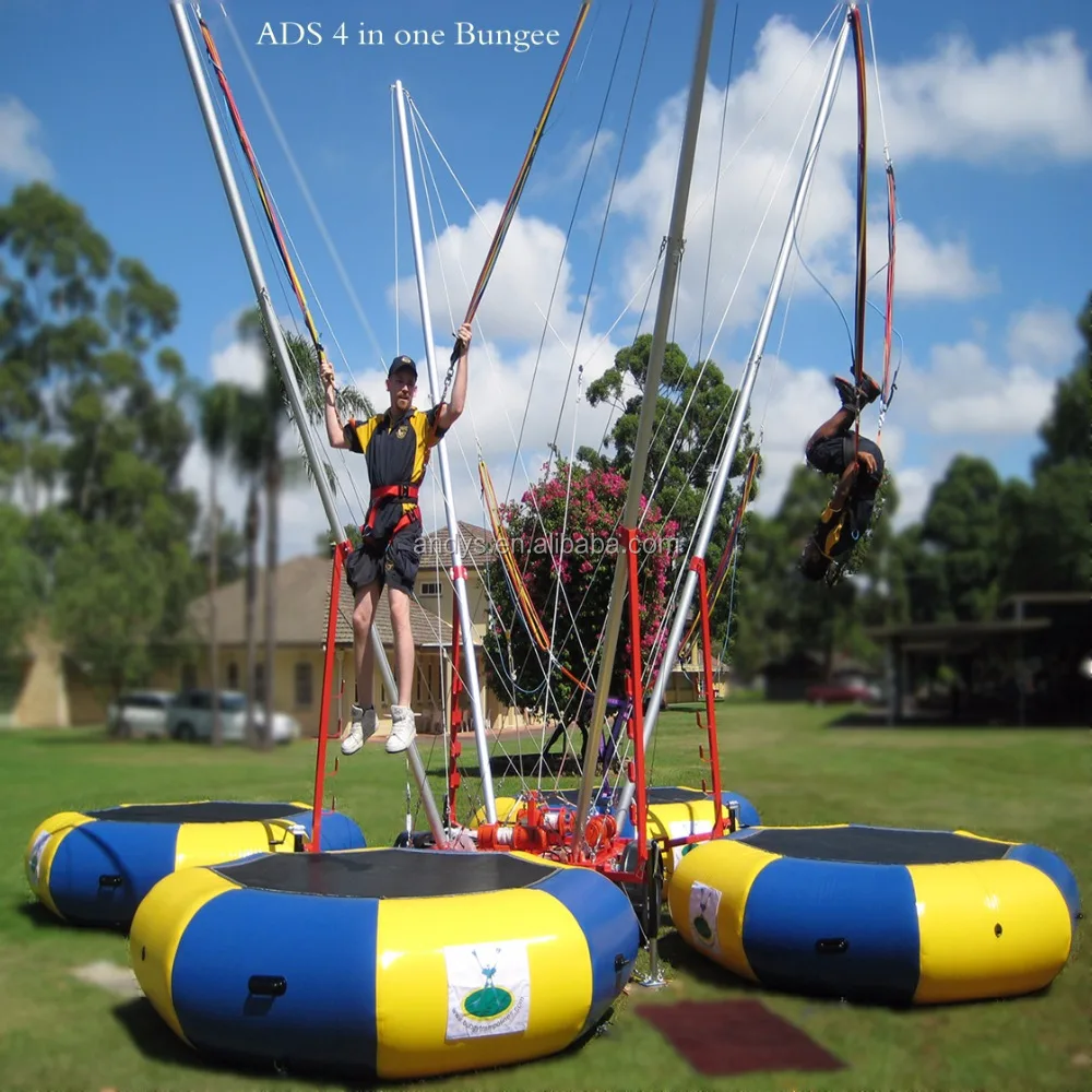 4 in one Mobile bungee trampoline for adults and kids quality guaranteed