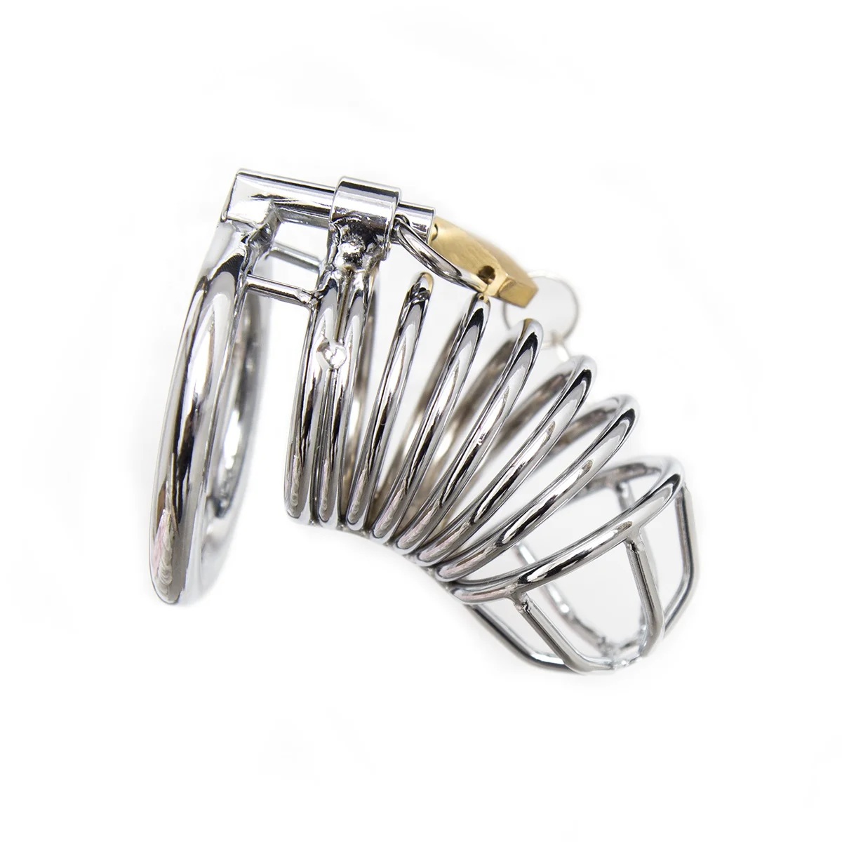 Padlock Spiral Cock Ring Sleeve Male Chastity Device Cage Cock Ring BDSM Male Adult Sex Toys
