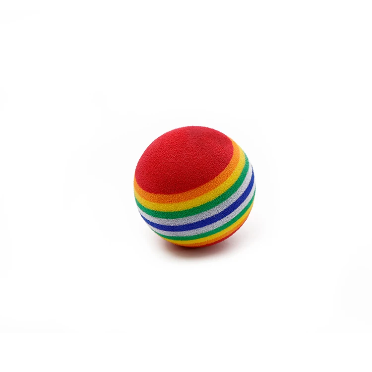 Rainbow EVA Foam Ball Dog Cat Training Playing Chewing Practice Toy Balls for Pet