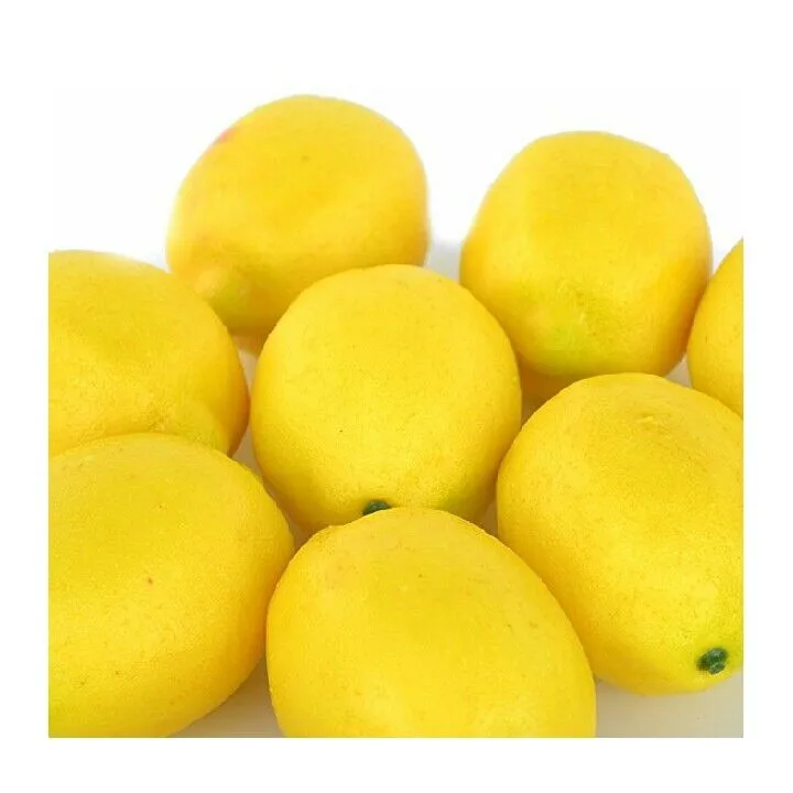 YIPAI 50mm mini Polystyrene plastic foam artificial fruit lemon for home decoration