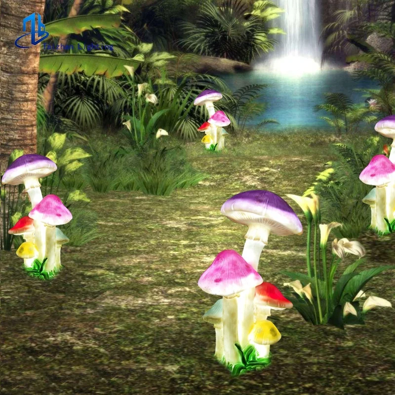 Hot sale 3D mushroom garden light Theme park decorative lamps  Outdoor landscape lighting